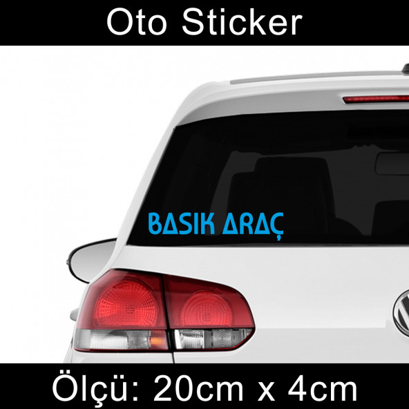 basık araç sticker Araba cam yazıları  2 ADET ürün görseli 1
