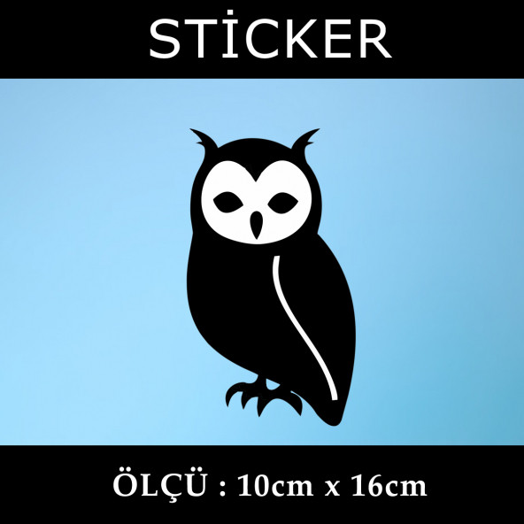 Baykuş sticker 2 ADET ürün görseli 1