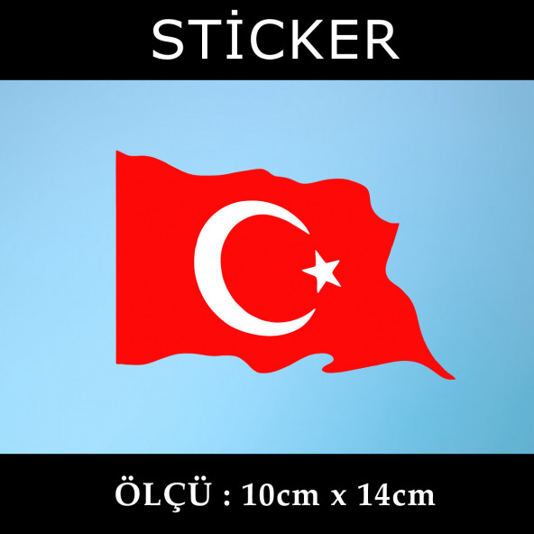 bayrak sticker  2 ADET ürün görseli 1