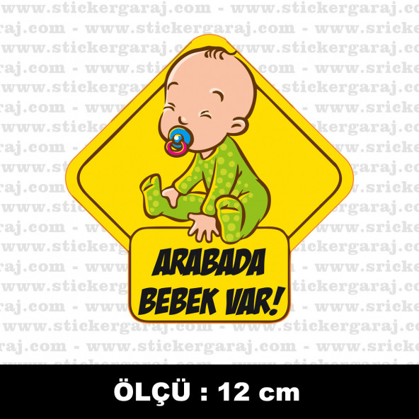 Bebek var sticker  2 ADET ürün görseli 1