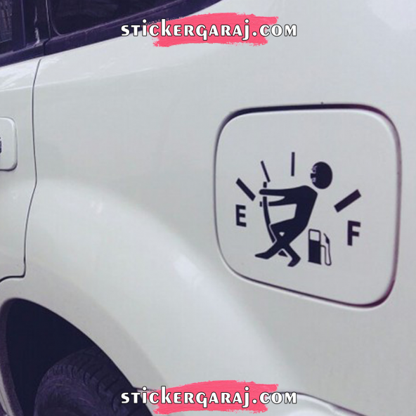 Benzin kapağı sticker 2 ADET ürün görseli 1