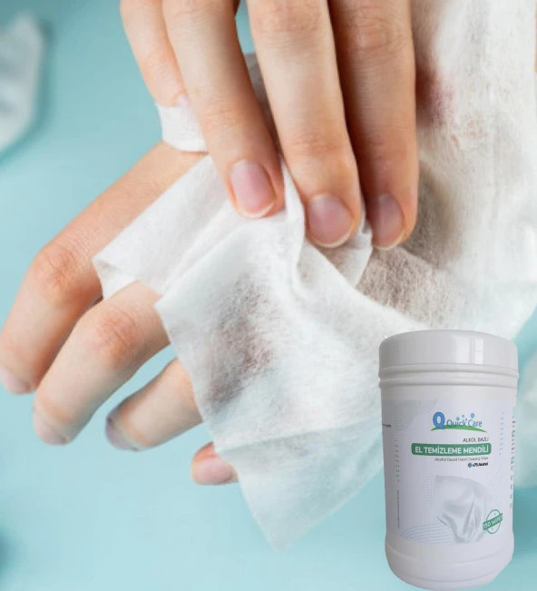 QUICKCARE Dezenfektanlı Hijyenik El Temizleme Mendili 150 Yaprak ürün görseli 1
