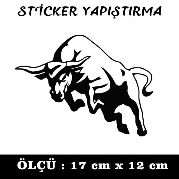 Boğa sticker 2 ADET ürün görseli 1