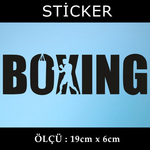 Boksör kum torbası sticker 2 ADET ürün görseli 1