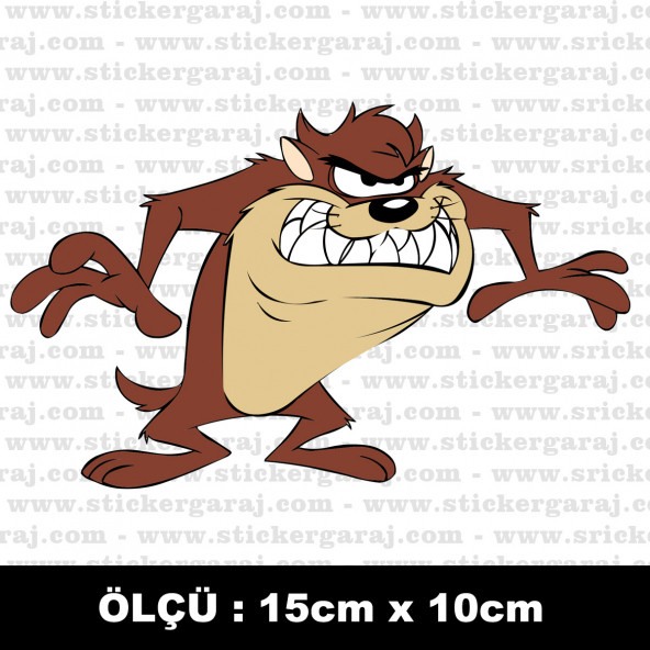 Canavar çizgi film sticker 2 ADET ürün görseli 1