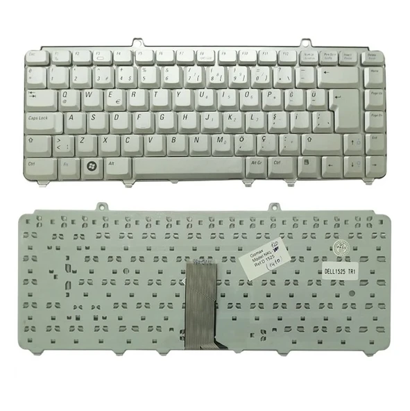 Dell inspron 1525 1526 1540 1545 Notebook Klavyesi Gri TR ürün görseli 1