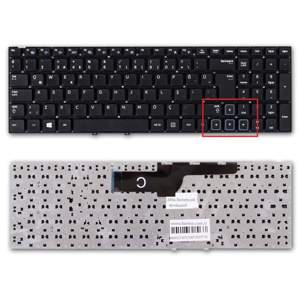 Samsung NP300E5A-A07TR NP300E5A-A0BTR NP300E5A-A0CTR Klavye TR - Resim 3