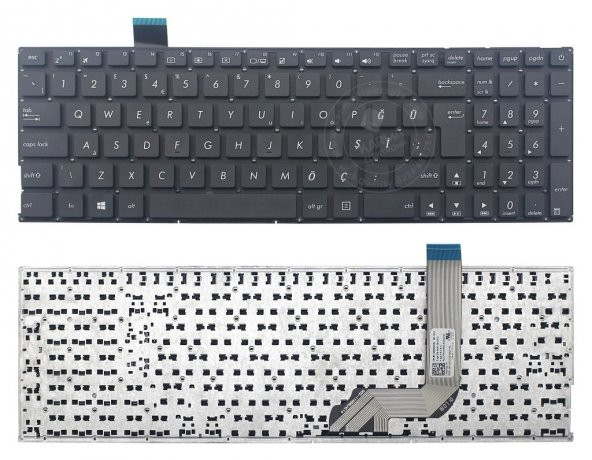 Asus R542U X542BA X542BP X542UN Notebook Klavye (Siyah TR) ürün görseli 1