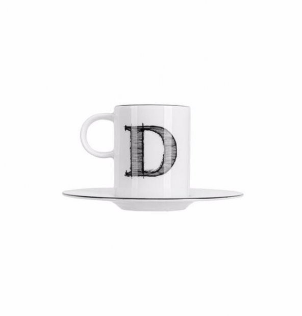 Porland Harf (D) Tabaklı Kahve Fincanı 85cc 04A+P021890 ürün görseli 1