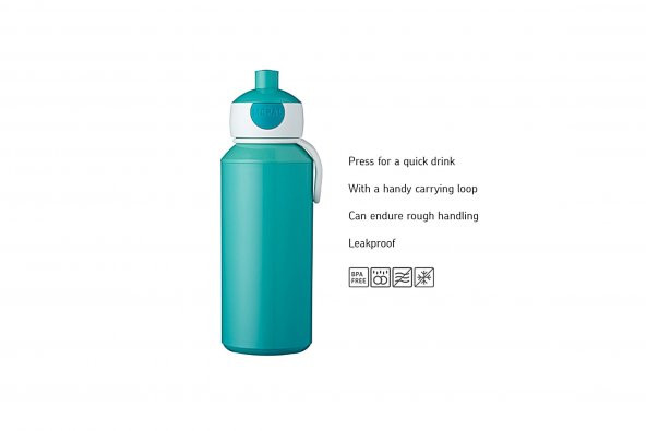 Mepal Drinking Bottle Pop-Up Campus İçecek Şişesi 400 Ml - Resim 2