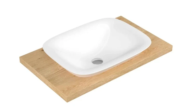 Serel Hera Tezgah Üstü Çanak Lavabo 46x60 cm HR33DXS110H ürün görseli 1