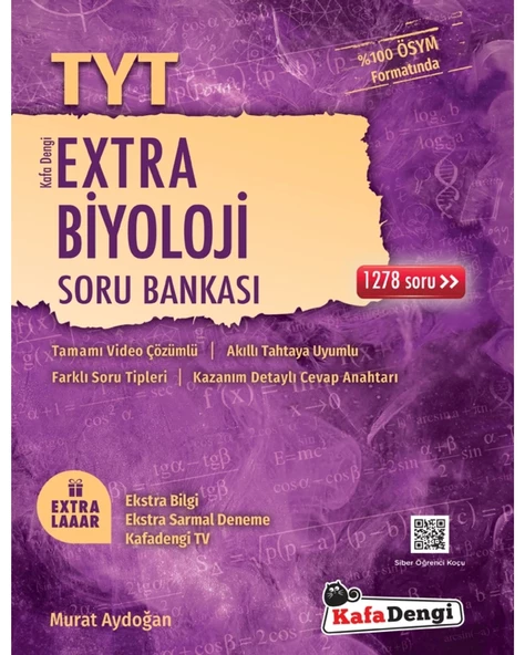 TYT Extra Biyoloji Soru Bankası ürün görseli 1