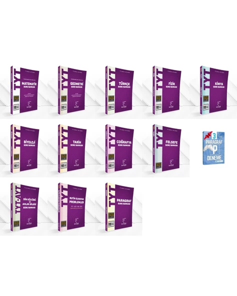 TYT Tüm Dersler FULL Set ( 12 Kitap ) ürün görseli 1
