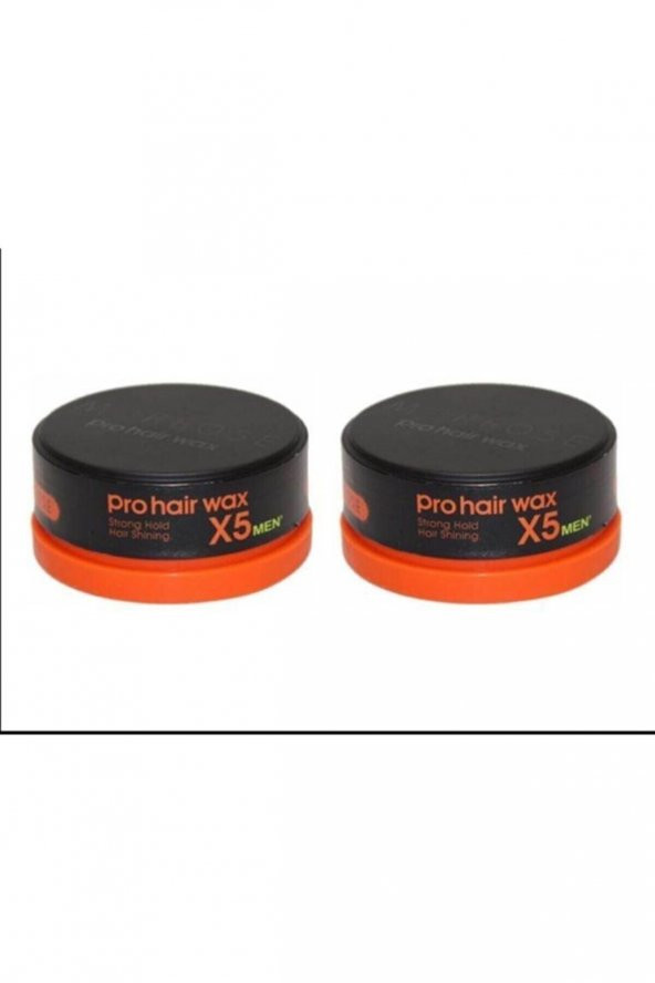 Morfose Prohair X5 Men Wax Strong Hold Turuncu 150 ml X 2  Adet ürün görseli 1