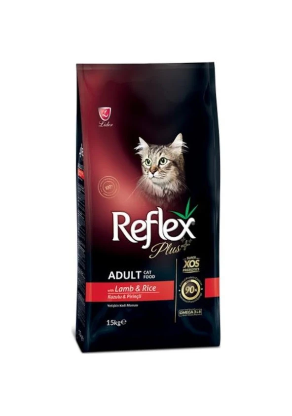 REFLEX PLUS ADULT CAT LAMB&RICE 15KG ürün görseli 1