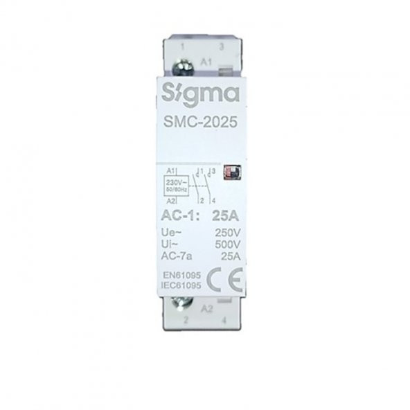Sigma Smc-2025-2No 25 Amper Sessiz Kontaktör ürün görseli 1
