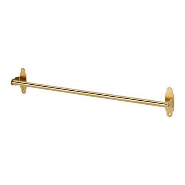 Gold Mutfak Rayı 60 cm MeridyenDukkan Pirinç Mutfak Askılığı Metal Ray ürün görseli 1