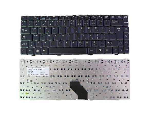 Casper TW3 TW7 Serisi Notebook Klavyesi (Siyah TR) erk-as66tr-327412 ürün görseli 1
