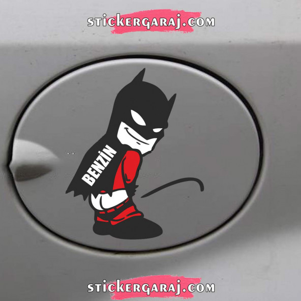 Depo Kapağı sticker batman benzin 2 ADET ürün görseli 1