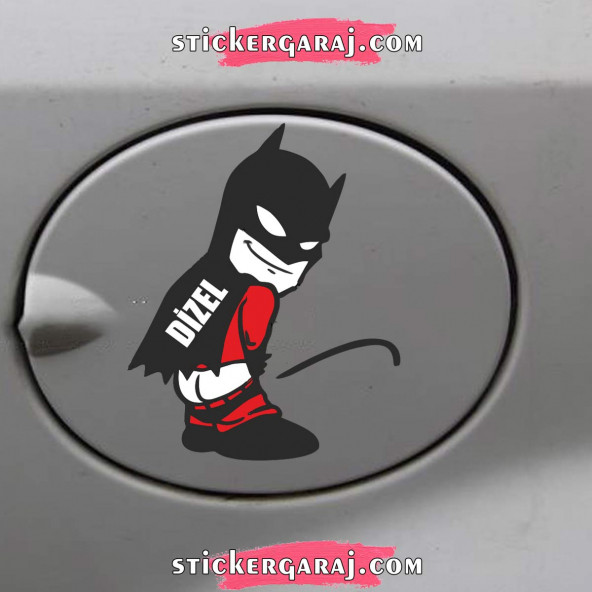 Depo Kapağı sticker batman dizel 2 ADET ürün görseli 1