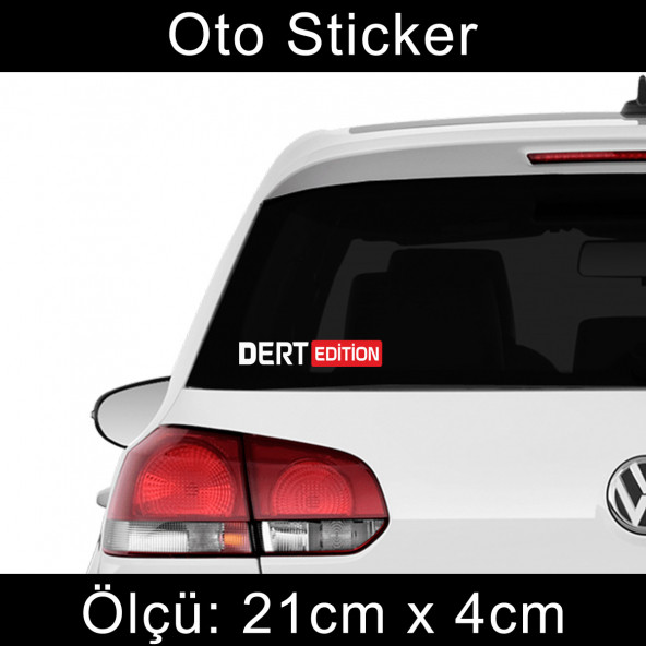 dert edition sticker  Araba cam yazıları 2 ADET ürün görseli 1