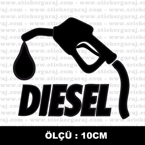 Dizel yakıt sticker 2 ADET ürün görseli 1