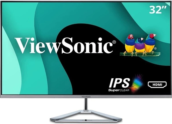Viewsonic 32 VX3276-MHD-3 IPS PANEL FULLHD 75HZ  DSUB+HDMI MULTIMEDIA ÇERÇEVESİZ TASARIM MONITOR ürün görseli 1
