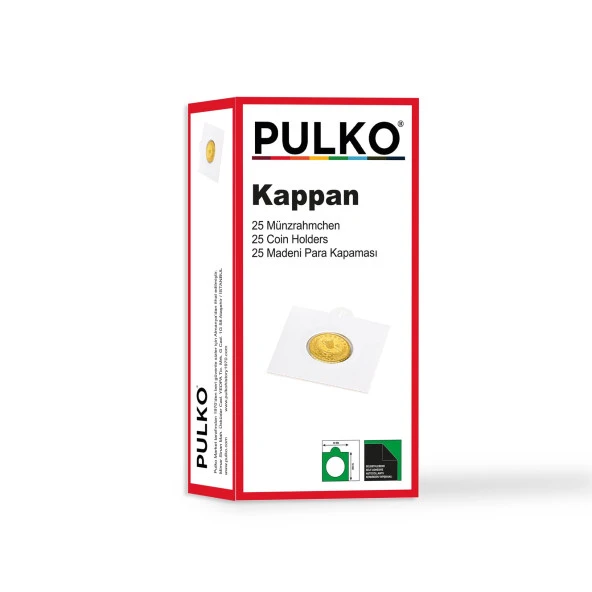 PULKO HistorY 1970 KAPPAN (50x50mm) Kendinden Yapışkanlı Karton Madeni Para Kapaması, ürün görseli 1