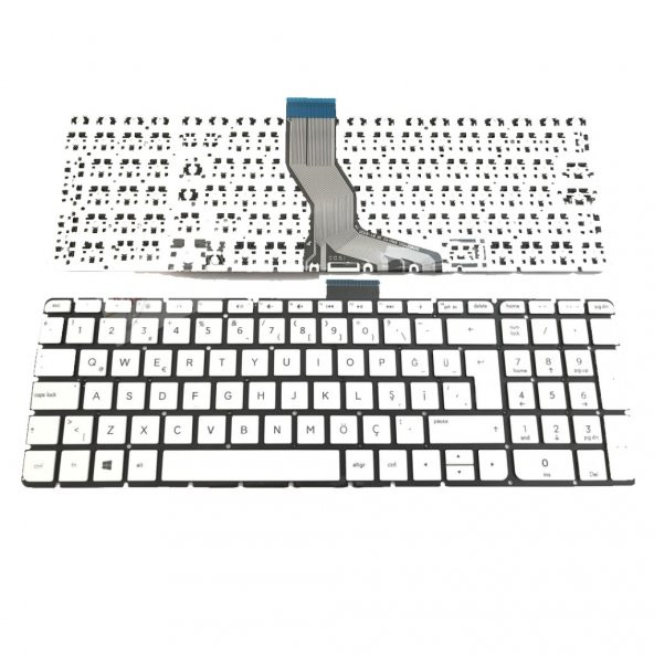 Hp 15-AB, 15-AK  Notebook Klavyesi -  Beyaz TR - B.Enter ürün görseli 1