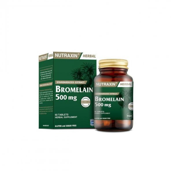 Bromelain 500 mg Takviye Edici Gıda 60 Tablet ürün görseli 1