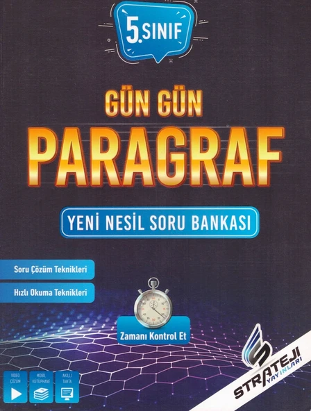 STRATEJİ 5.SINIF GÜN GÜN PARAGRAF SORU BANKASI ürün görseli 1