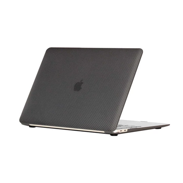 Macbook 13.3' Pro 2020 A2338 MSoft Carbon Fiber Tasarımlı Kapak ürün görseli 1