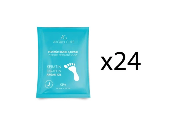 Argan Cure Kremli Pedikür Bakım Çorabı 24 Çift ürün görseli 1