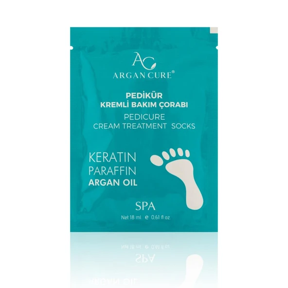 Argan Cure Kremli Pedikür Bakım Çorabı 5 Çift - Resim 2