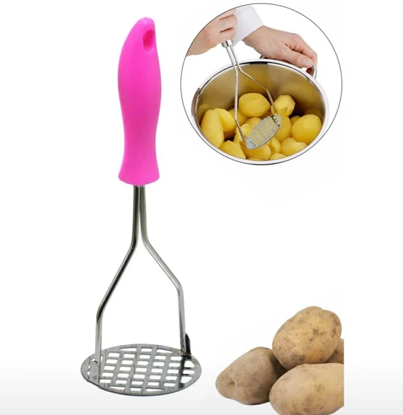 Renkli Saplı  Patates Ezici ürün görseli 1