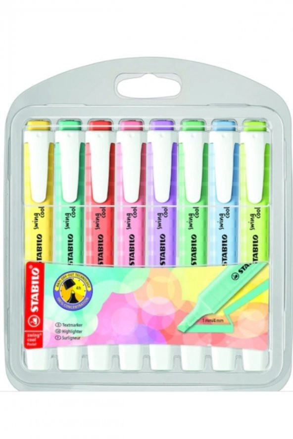 Stabilo Swing Cool Pastel 8li Paket (yeni Renkler) ürün görseli 1