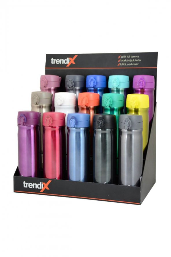 Trendix Çelik İçli 350 Ml Termos Matara (Gri) / - Resim 2