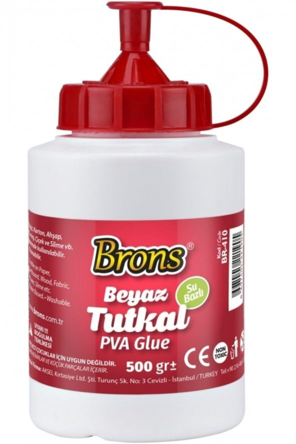 Brons Tutkal 500 Gram Beyaz Tutkal (6 Adet) ürün görseli 1