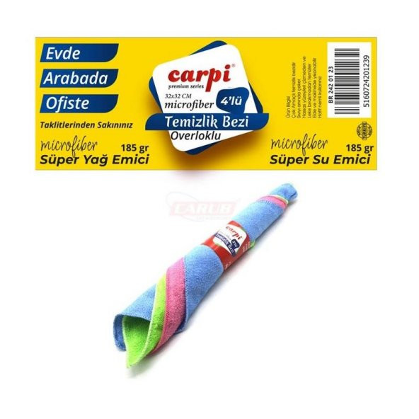 Mikrofiber Temizlik Bezi 4Lü ürün görseli 1