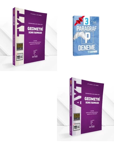 TYT Geometri ve AYT Geometri Soru Bankası Seti ürün görseli 1