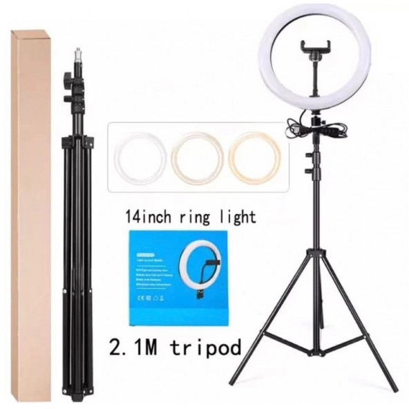 Deyatech 14 inch YQ 360B Makyaj Ve Kuaför Çekim Işığı ürün görseli 1