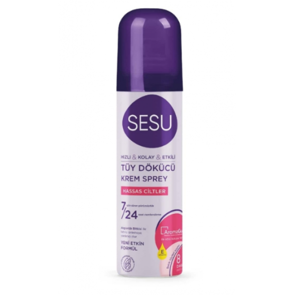 Sesu Tüy Dökücü Krem Sprey 150 ml - Hasas Ciltler ürün görseli 1