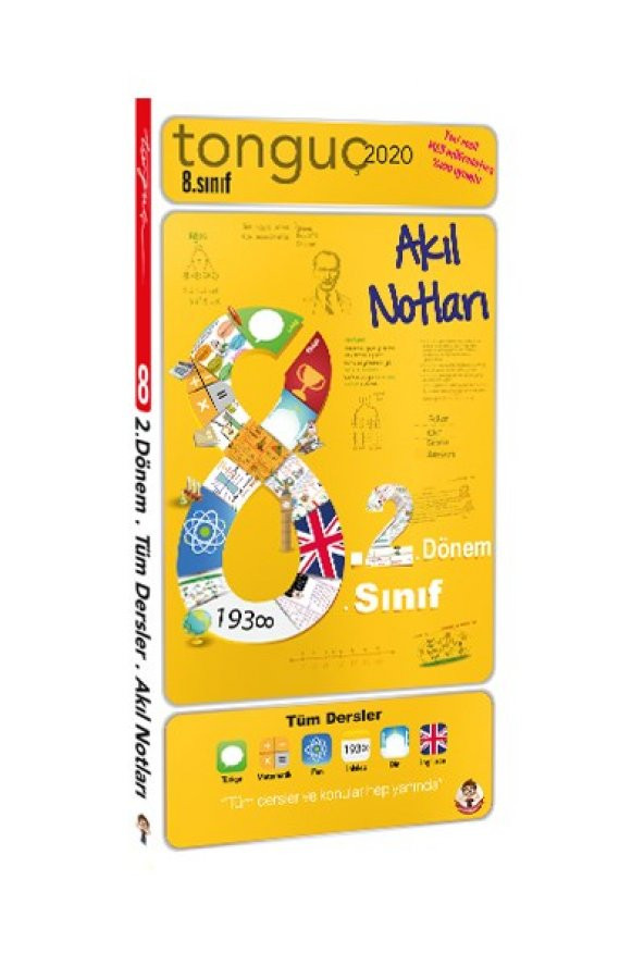 8.2 Akıl Notları Cep Boy 8. Sınıf 2. Dönem Ders Notları - Tonguç Yayınları ürün görseli 1