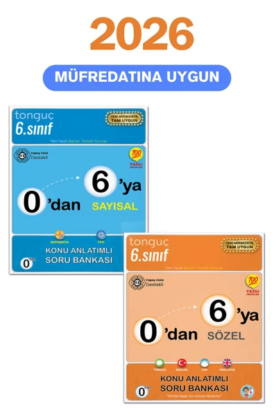 0dan 6ya Konu Anlatımlı Soru Bankası Seti - Tonguç Yayınları ürün görseli 1