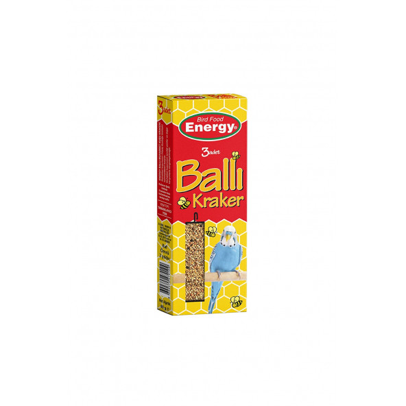 ENERGY BALLI MUHABBET KUŞU KRAKERİ 3'LÜ 36 ADET ürün görseli 1