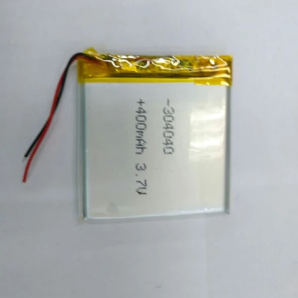 Lipo 304040 3.7 Volt 400 mAh Lityum Polimer Pil ürün görseli 1