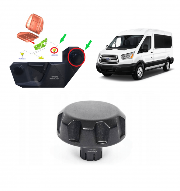 Ford Transit Koltuk Sırt Yatırma Ayar Makarası 20142022 Orijinal ürün görseli 1