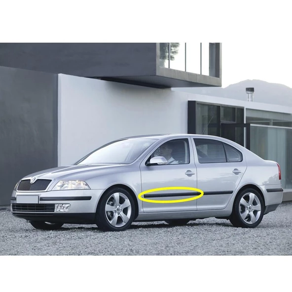 Skoda Octavia 2 A5 2005-2008 Sol Ön Kapı Koruma Çıtası 1Z0853515C ürün görseli 1