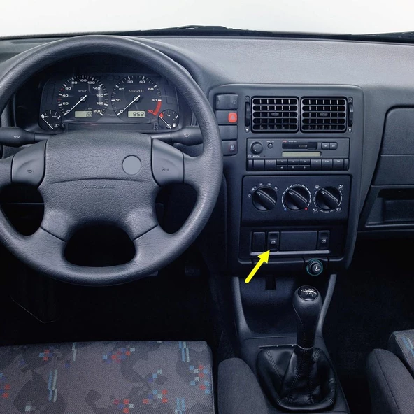 VW Polo Classic 1996-1999 Sol Ön Kapı Cam Düğmesi Tuşu 191959855 ürün görseli 1