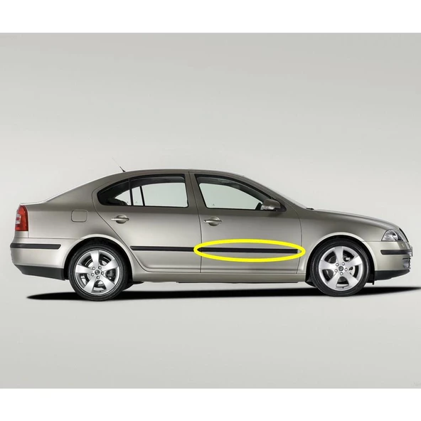 Skoda Octavia 2 A5 2005-2008 Sağ Ön Kapı Koruma Çıtası 1Z0853516C ürün görseli 1